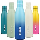 BJPKPK 25oz Insulated Water Bottle Double Wall Vacuum Insulated Stainless Steel Water Bottles for Spots Keep Cold and Hot,Sky