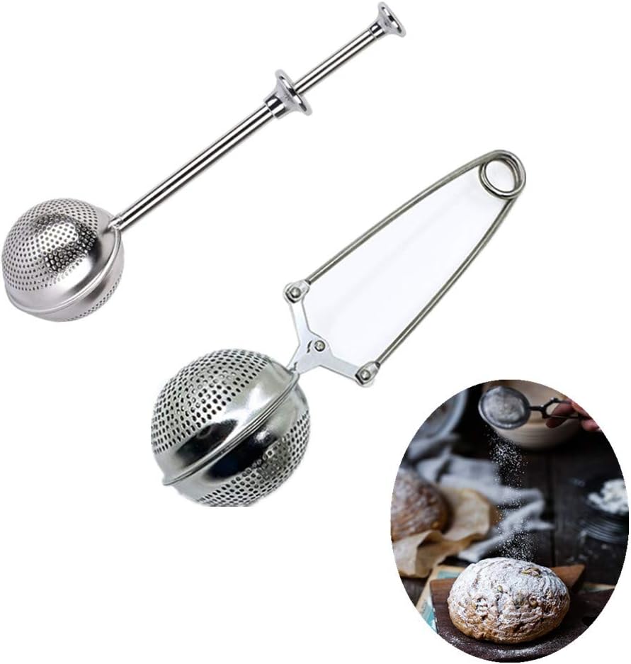 2 Pack Powdered Sugar Shaker Duster, Dusting Wand for Sugar