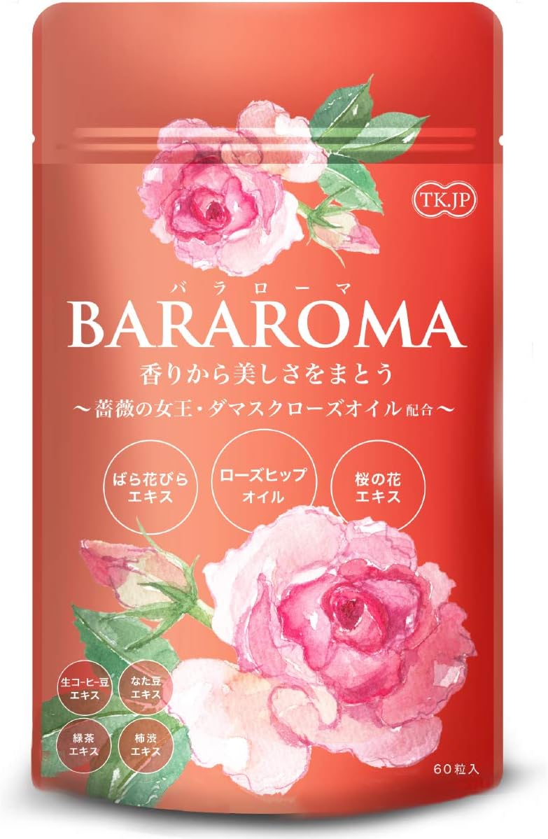 Amazon Tk Jp Bararoma ローズサプリ ダマスクローズオイル ローズヒップオイル ばら花びらエキス 桜の花エキス シャンピニオンエキス 緑茶エキス 厳選10成分配合 60粒 Tk Jp シャンピニオン