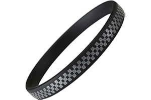 OLUAGE Anti Static Wrist Band Antistatic Bracelet Strap Sparknon-X Silicon Band for Men and Woman (L size, Checkerboard Black x Pearl)