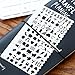 Metal Templates Ruler, JoyTong Bullet Journal Planner Stencil for Journaling Scrapbooking Card and Art Projects