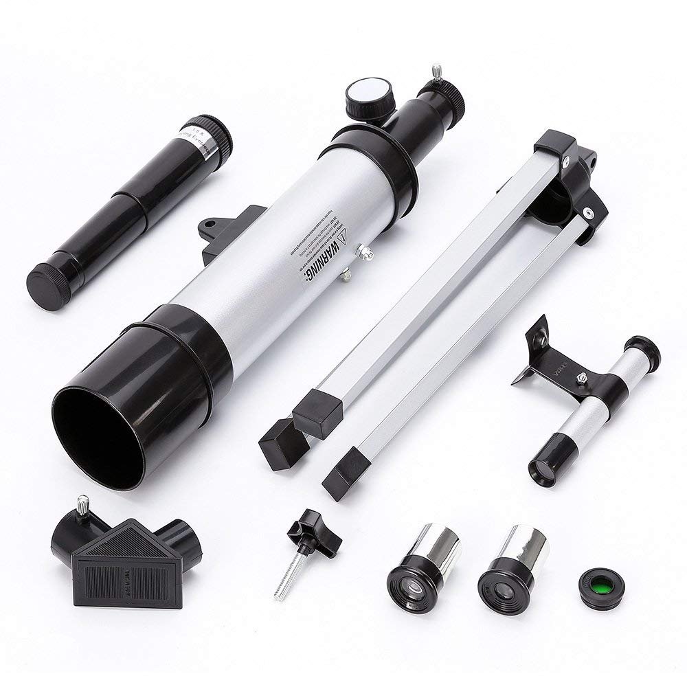 Télescope Portable Astronomique Réfracteur Zoom HD Monoculaire Espace Télescope,avec Portable Trépied，Observer des Etoiles Lune Ciel pour Débutants Enfants - Ranipobo