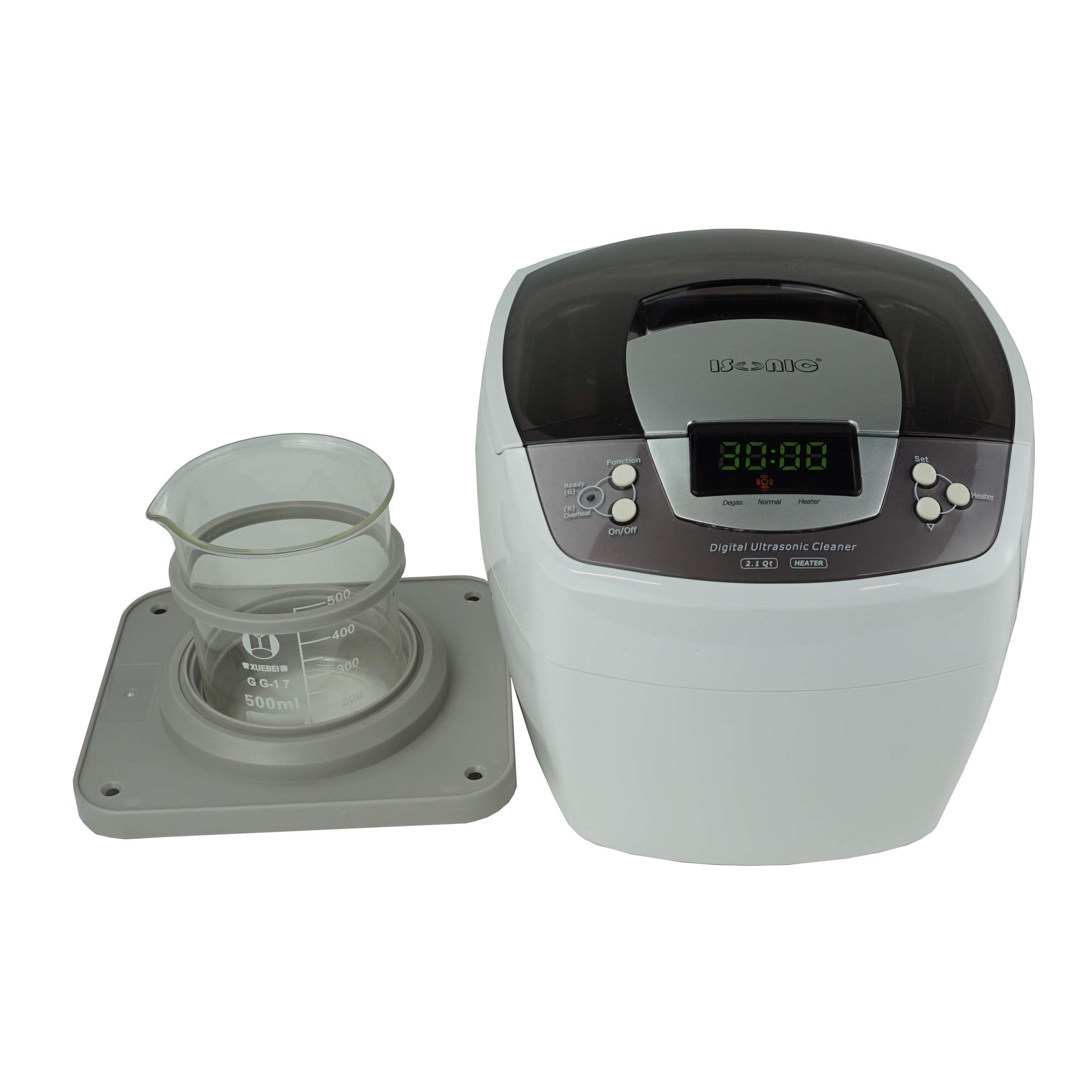 iSonic P4810+BHK01B Commercial Ultrasonic Cleaner w/ 500 ml Beaker Holder Set for DIY Liposomal