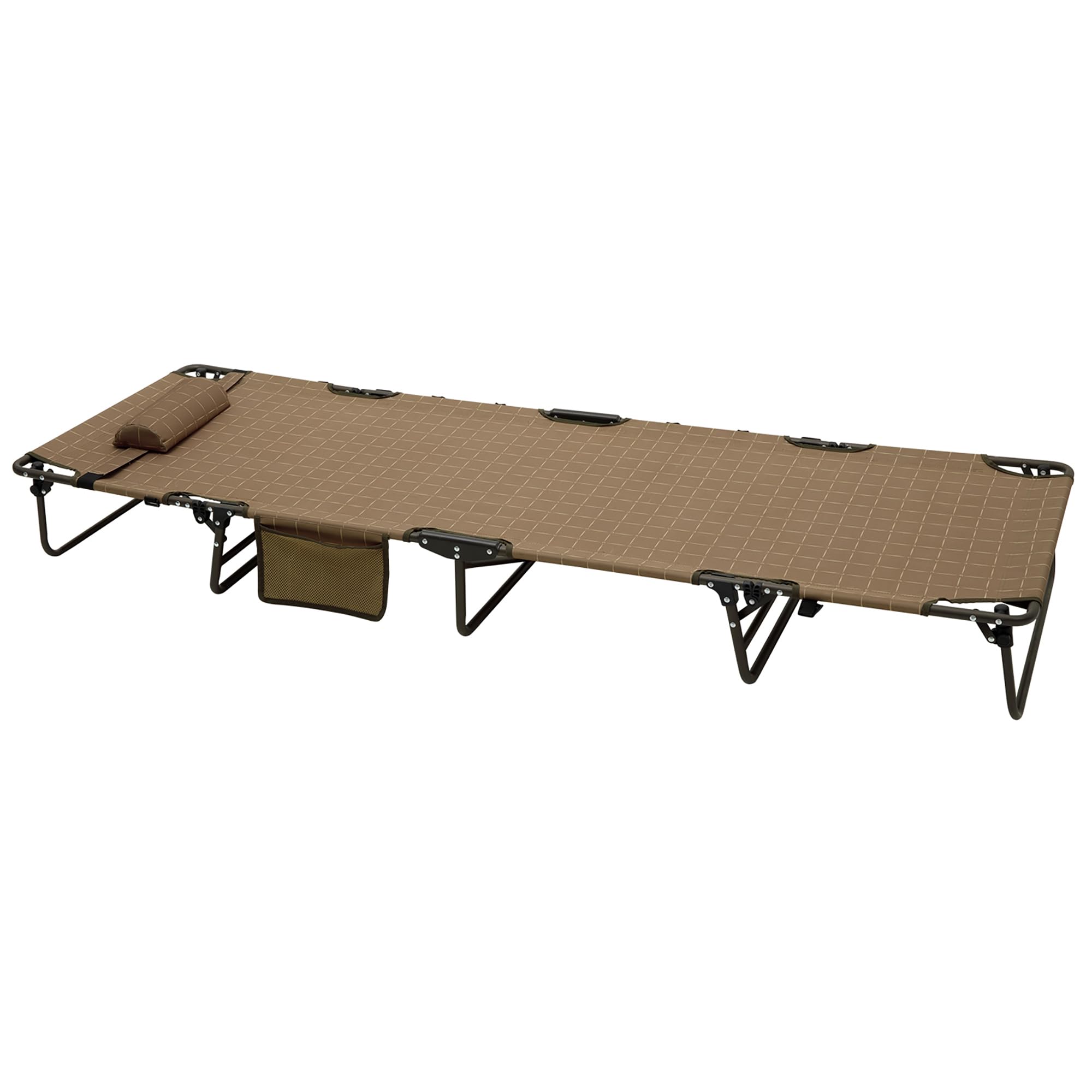 Photo 1 of SunnyFeel Portable Folding Camping Cot High Off Ground, Outdoor Sleeping Cots for Adults Heavy Duty, Easy Set up and with Compact Folding Size, Support 300 LBS for Travel Camp Vacation Home Office Nap