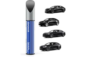 EVOOOR for Tesla Solid Black Touch Up Paint - DIY Scratches Repair With Color-Matched for Model 3/Y/S/X (Solid Black (PBSB))