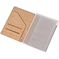 Zipper Case & Kraft Folder Refill Inserts for Passport Size Travelers Notebook, 3.5"x4.9"