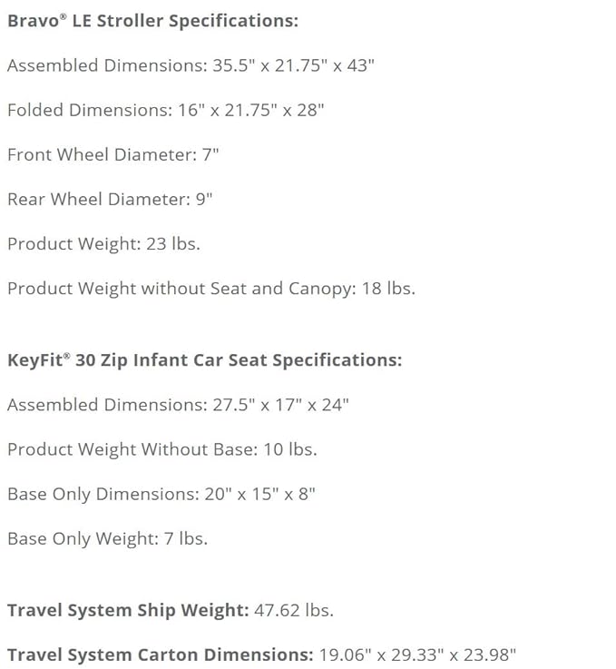 chicco bravo trio travel system weight