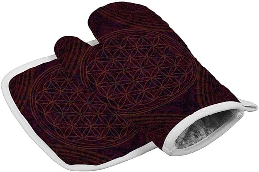 Manoplas de horno y agarraderas de Nirvana's Within Burgundy Morado