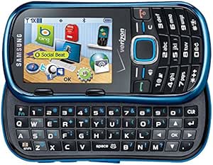 Amazon Com Verizon Wireless Cell Phone Samsung U460 Intensity Ii Metallic Blue Phone No Contract Required Works On Verizon Wireless Or Page Plus Network Only
