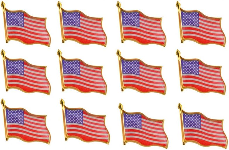 Rantanto American Flag Lapel Pin Jewlery United States Waving Flag Pins