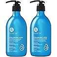 Luseta Hyaluronic Acid Moisturizing Shampoo & Conditioner Set for Dry and Damaged Hair, Sulfate Free Shampoo and Conditioner for Women Infused with Argan Oil and Shea Butter Paraben-Free2 x 16.9oz