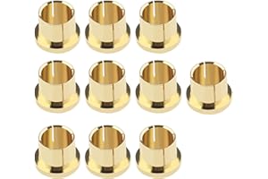 The Lord of the Tools 10PCS RCA Noise Shielding Caps Gold-Plated RCA Dust-Proof Cap Protective Cover RCA Socket End Cap for Blocking RF RFI EMI Interference and Noise