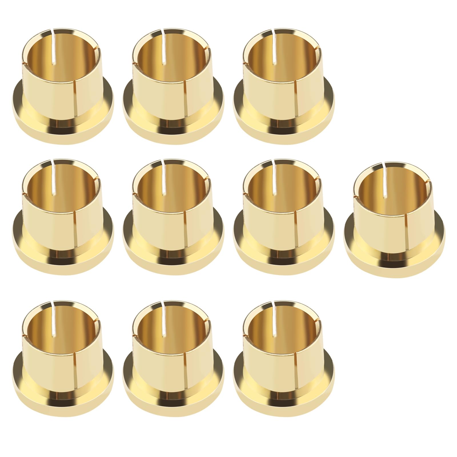 VGOL 10PCS RCA Noise Shielding Caps Gold-Plated RCA Dust-Proof Cap Protective Cover RCA Socket End Cap for Blocking RF RFI EMI Interference and Noise