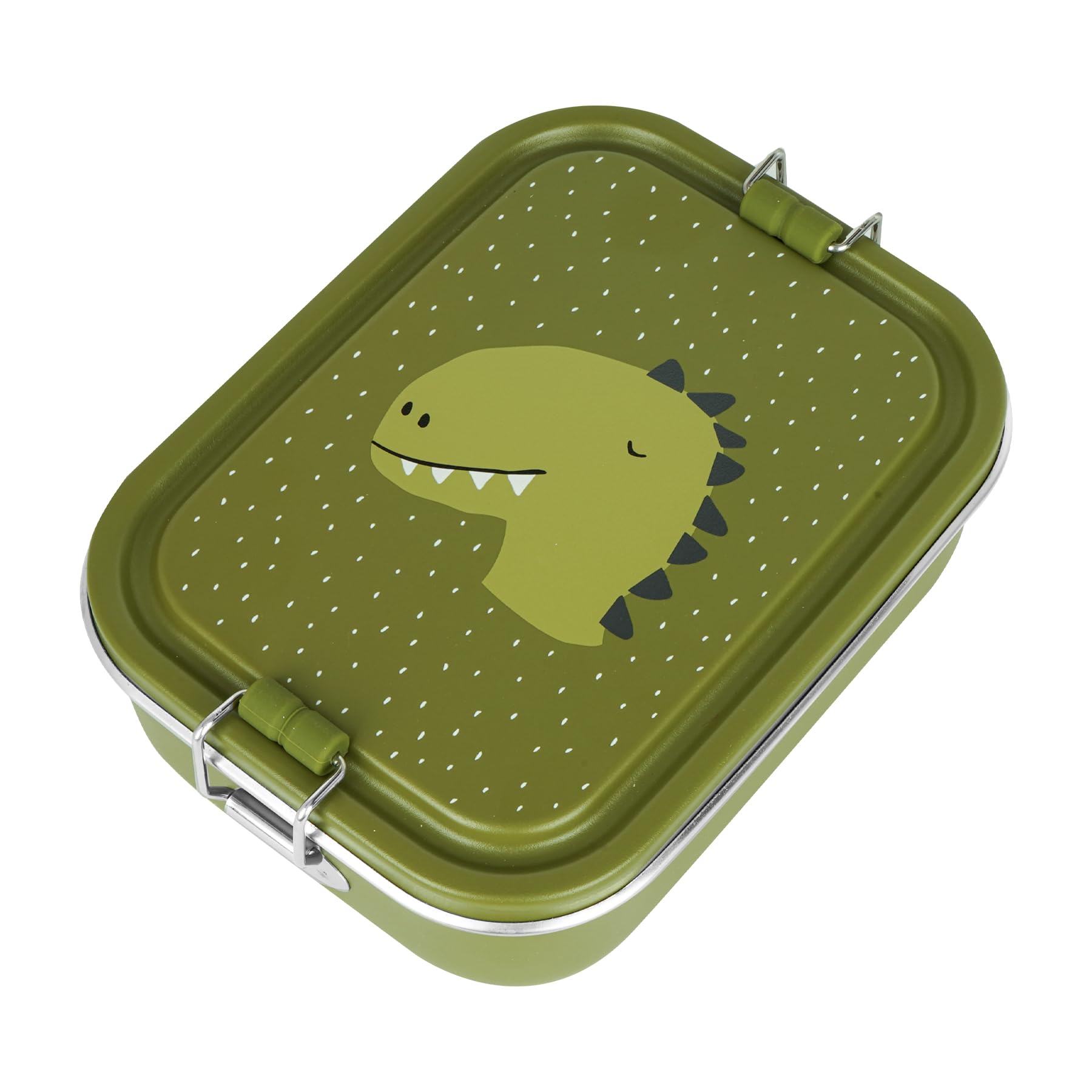 Trixie 59-201 Lunch Box, Stainless Steel, 800 milliliters, Mr. Dino, Petite