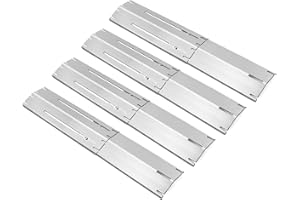 Derurizy Adjustable Heat Plates Replacement for Nexgrill, Dyna Glo, Charbroil, Brinkmann, Master Forge, Members Mark Grill Replacement Parts, Universal Heat Shield, Burner Covers Guard, Heat Diffuser