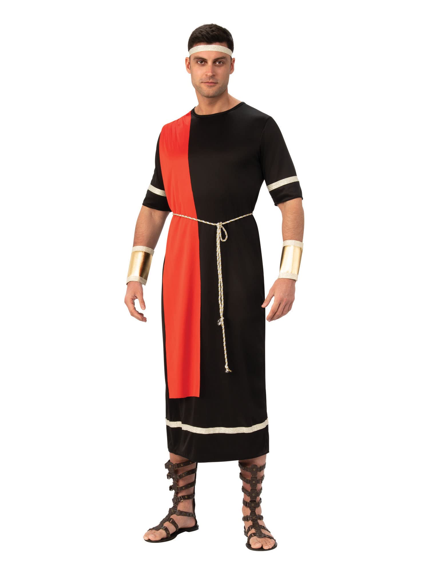 Official Forum AC341X Extra Large Adult Mens Black Caesar Toga Costume