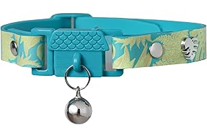 Kittyrama Botanicals Jungle Cat Collar. Award Winning. Hypoallergenic, Quick Release Breakaway, Comfy & Soft. Vet Approved. Other Styles Available