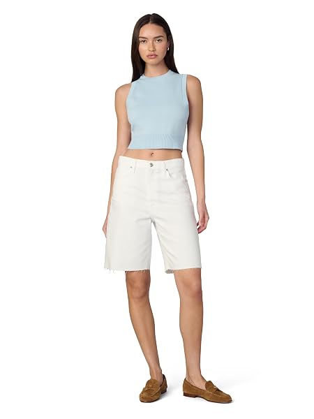JOE’S JEANS WOMEN’S THE LAUREL SHRUNKEN SWEATER VEST, SKY BLUE, MEDIUM
