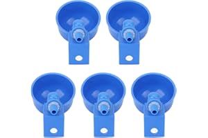 Automatic Chicken Water Cups 5 Pack | G1 / 8 Thread Poultry Waterer Kit | No - Leak Drinking Bowl for Chickens/Pigeons/Birds 