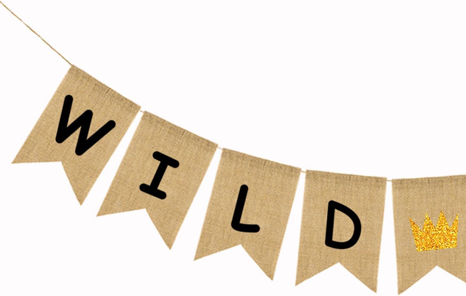Amazon Com Brcohco Burlap Wild One Banner Rustic Birthday Party