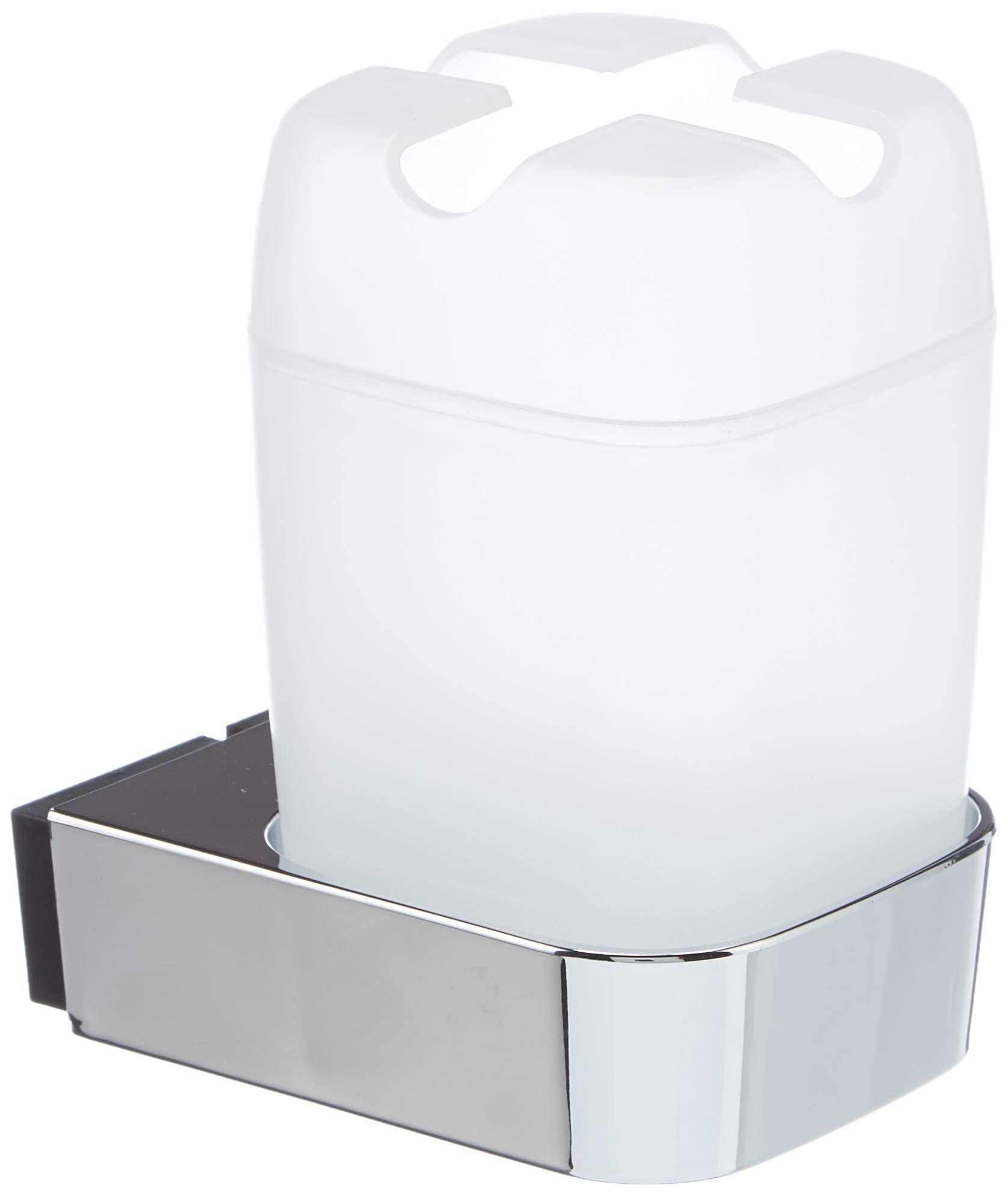 Spirella Wall Accessory Planet Plastic Clear Toilet Brush Holder 1209622, White, Standard