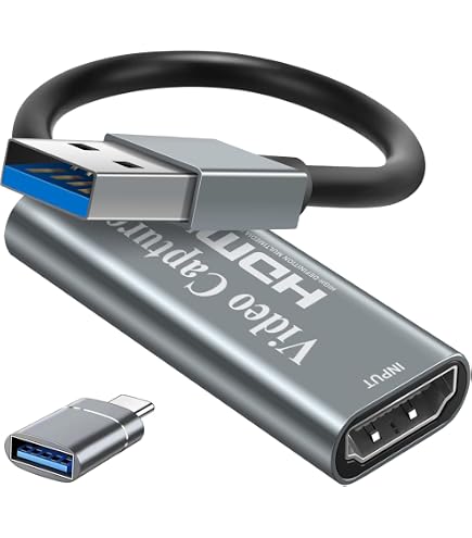 Carte D'acquisition Vidéo 4K30Hz - Compatible PS5, Switch, OBS - Plug & Play, USB 3.0, PD 100W