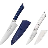 Cangshan HELENA Series 2-Piece Starter Knife Set Forged German Steel, Navy &amp; White, 505446