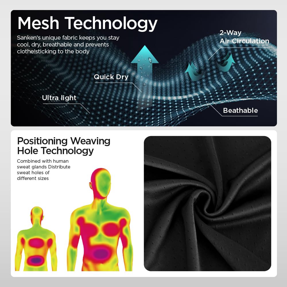 Sanken Men's Seamless Running Tank Tops Ultra