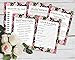 Bridal Shower Games for guests - Pack of 5 (50 Sheets Each) - Includes Advice and Wishes Cards - Bingo - He Said She Said - Would she rather - What's on your phone
