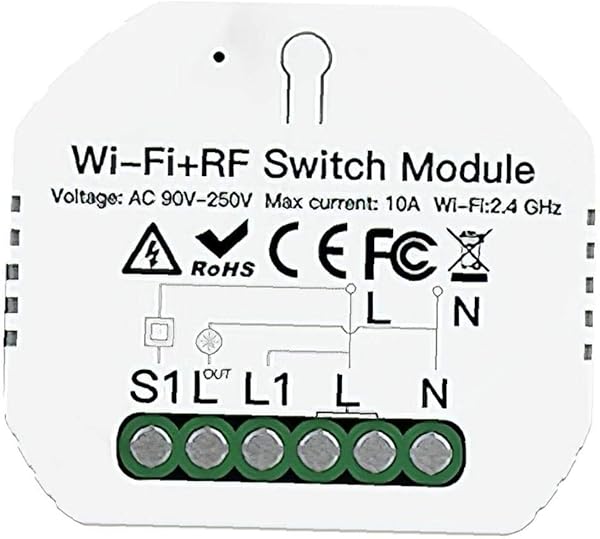 WiFi Rf433 Interruptor Mdulo De Conmutador Inteligente WiFi Luz del Disyuntor Led Dimmer Aplicacin De Control Remoto del Interruptor De Herramientas