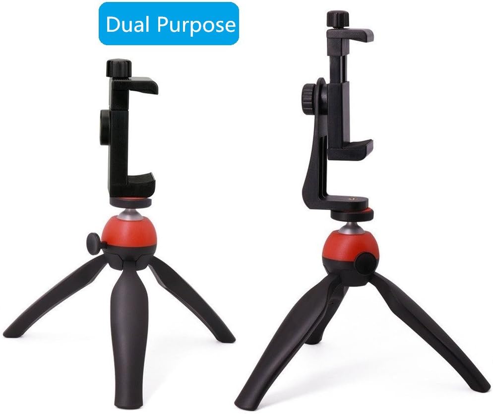 Phone Tripod Mount with Remote 360 Rotation Smartphone Holder Adapter Compatible with iPhone 11 Pro Xs Max XR X 8 7 6 6s Plus Samsung Nexus: Electronics