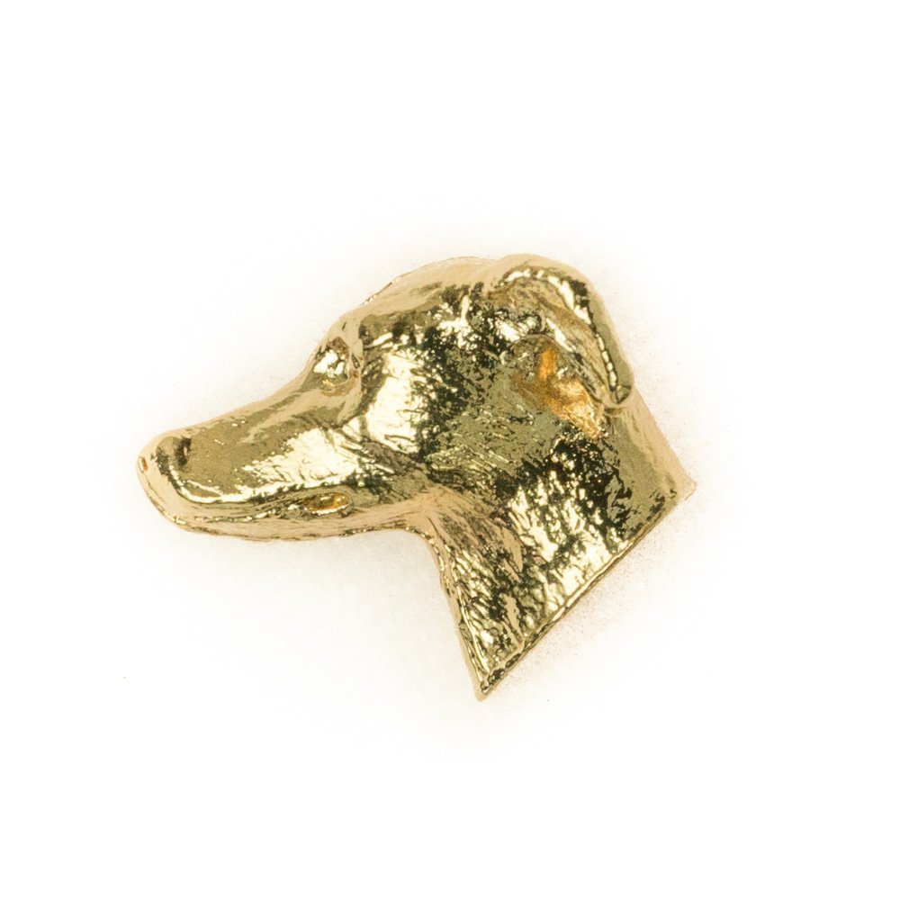 WHIPPET Made in U.K Artistic Style Dog Clutch Lapel Pin Collection 22ct Gold Plated