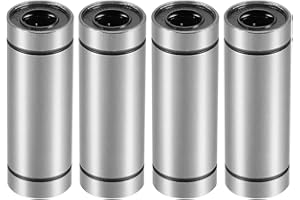 HiPicco Linear Ball Bearings, LM10LUU 10mm Bore Longer Linear Motion Bushing Double Side Rubber Sealed Rod Liner Shaft Parts 