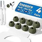 4-Pair Replacement Ear Tips for AirPods Pro 2nd/1st