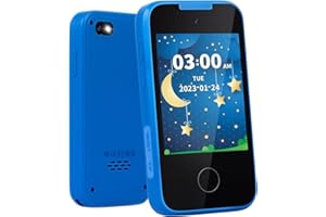 MOFGDNI Kids Phone Gifts and Toys for 3-8 Year Olds Boys, Toy Phone with Dual Camera, MP3 Music Player, Games, Habit Tracker Touchscreen Toddler Phone Learning Toy Birthday Gifts for Girls Age 3 4 5 6 7 8
