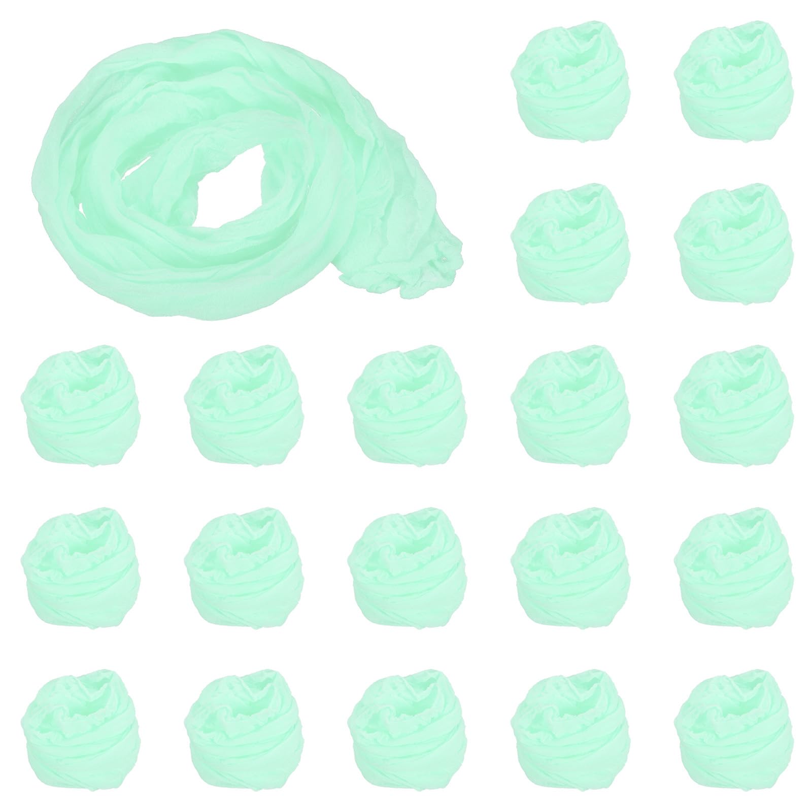 PATIKIL Nylon Stockings DIY Flower, 20Pcs Stocking Flower Fabric Material Tensile Silk Stocking Flowers for DIY Flower Making Wedding Crafts Home Decoration, Light Sky Blue