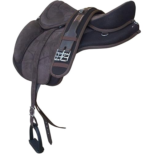 HILASON Western Bareback Horse Saddle Pleasure Trail Riding Treeless