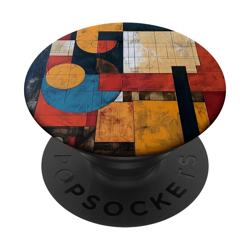 modern abstract pattern art design, Boho Abstract Geometric PopSockets Swappable PopGrip