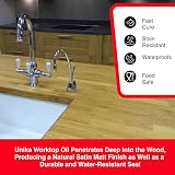 Unika Solid Wood Worktop Oil 1L Fast Cure Water Resistant UK Brand view 3