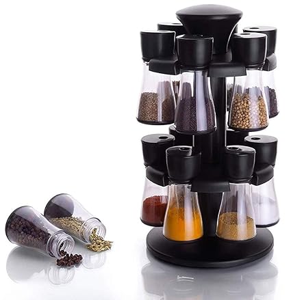 Buy Qualimate Plastic Revolving Spice Racks For Kitchen Set Of 12