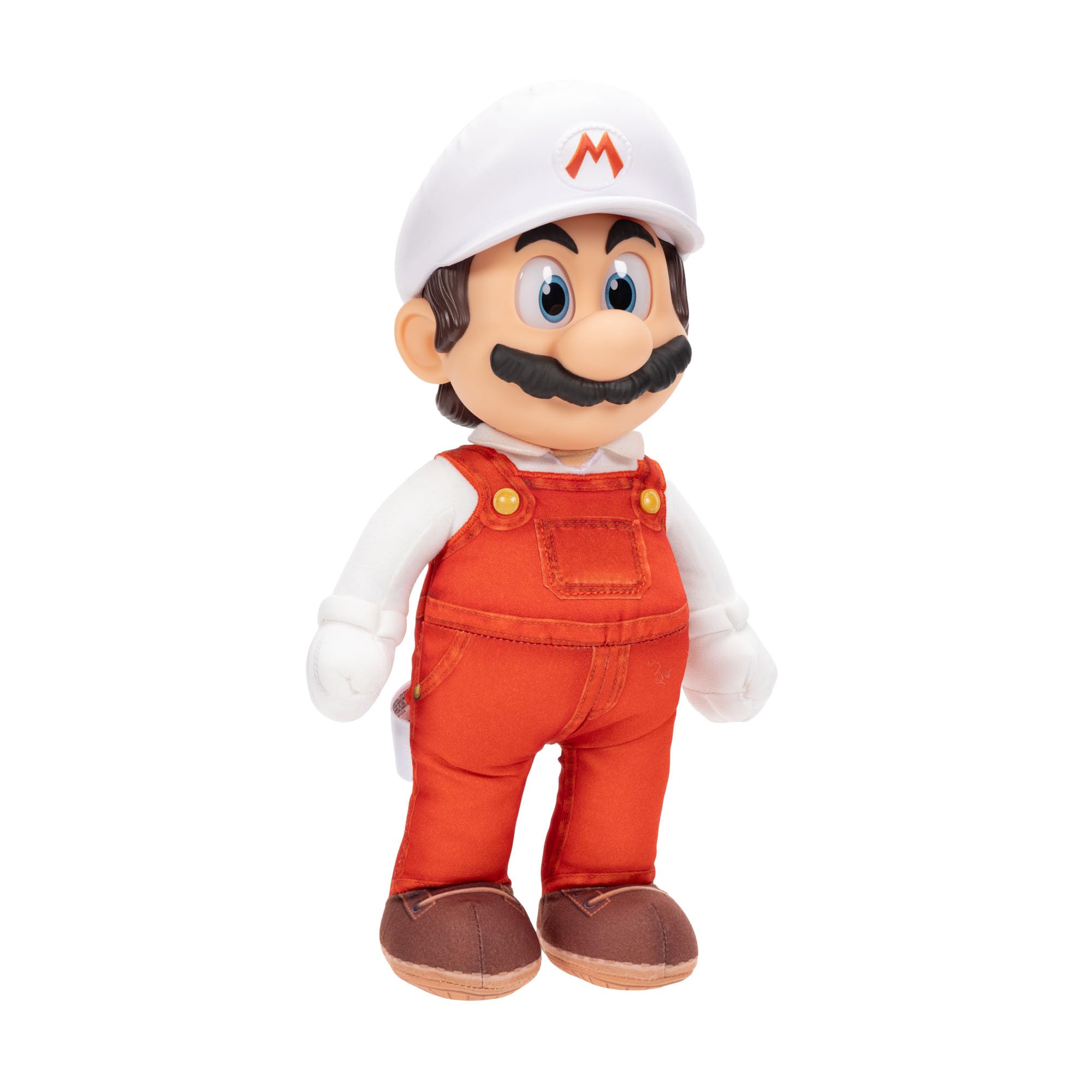 „Super Mario Galaxy“-Film: Bewegliches „Fire Mario“-Plüschtier, 35 cm, offiziell lizenziert von Jakks Pacific, Stofftier mit beweglichem Kopf, Nintendo-Sammlerstück, ab 3 Jahren 5