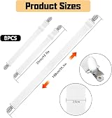 WELHAEPI Bed Sheet Clips 8 Pcs Adjustable Heavy Duty Fasteners Grippers view 2