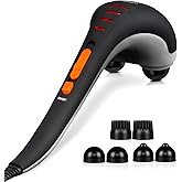 HANGSUN Handheld Neck Back Massager for Pain Relief Deep Tissue, Double Head Full Body Percussion Massage MG400 for Shoulder, Leg, Foot, Muscles