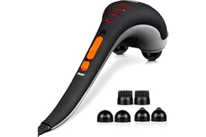 Hangsun Handheld Neck Back Massager MG400 Deep Tissue Percussion Massage for Shoulder, Leg, Foot, Muscles, Electric Double Head Full Body Massagers