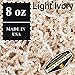 Mighty Gadget 1/2 LB (8 oz) Light Ivory Crinkle Cut Paper Shred Filler for Gift Wrapping & Basket Filling