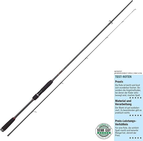 Jackson Direct Spin Mh Spinning Rod 2 70m 7 40g Amazon Co Uk Sports Outdoors