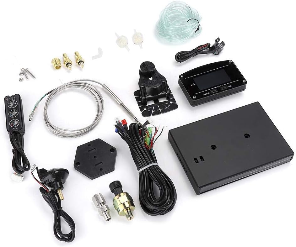 Car Combination Meter, 10 in 1Multifunctional Car Race Dash Dashboard LCD Display Sensor Kit Instrument Cluster Guage Tester for Universal for 12V Car Racing Multi-Function Meter