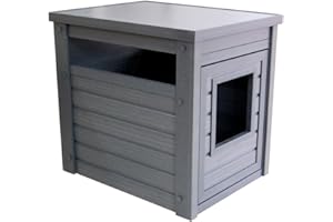 New Age Pet ECOFLEX Cat Box Cover and End Table with Litter Box Enclosure and a 10 Year Warranty Hides Unsightly Litter Box made with Moisture & Odor Resistant Composite Material