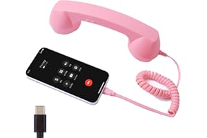 Retro Phone Handset, Bluetooth Old Fashioned Phones, Retro Telephone Style Landline Handle Receiver, for Cell Mobile Video Co