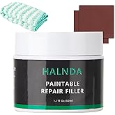 Leather Filler for Repairing Cracks, Scratches and Holes in Leather, Restoring The Surface of Leather, Suitable for Leather Furniture, Shoes, car Seats, can be Dyed, Includes Towel and sandpaper-50ml